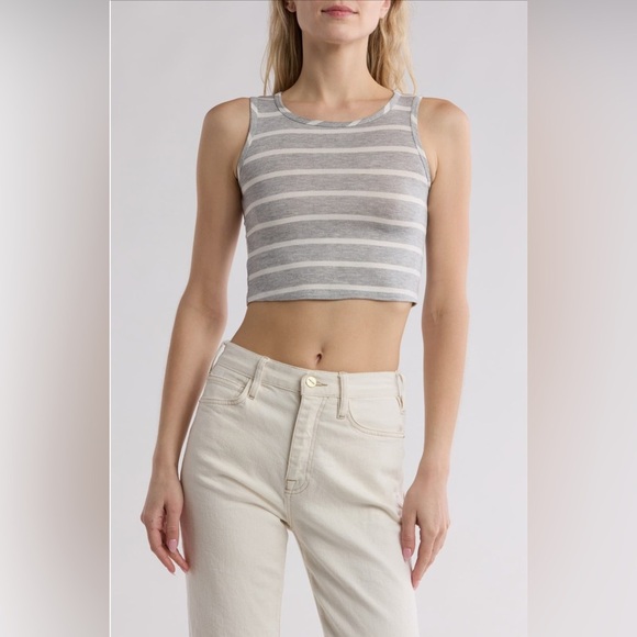 NWT Cotton Emporium Cropped Sleeveless Tank Juniors Size Small - Picture 3 of 10